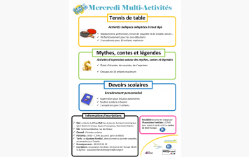 Mercredi Multi Activités